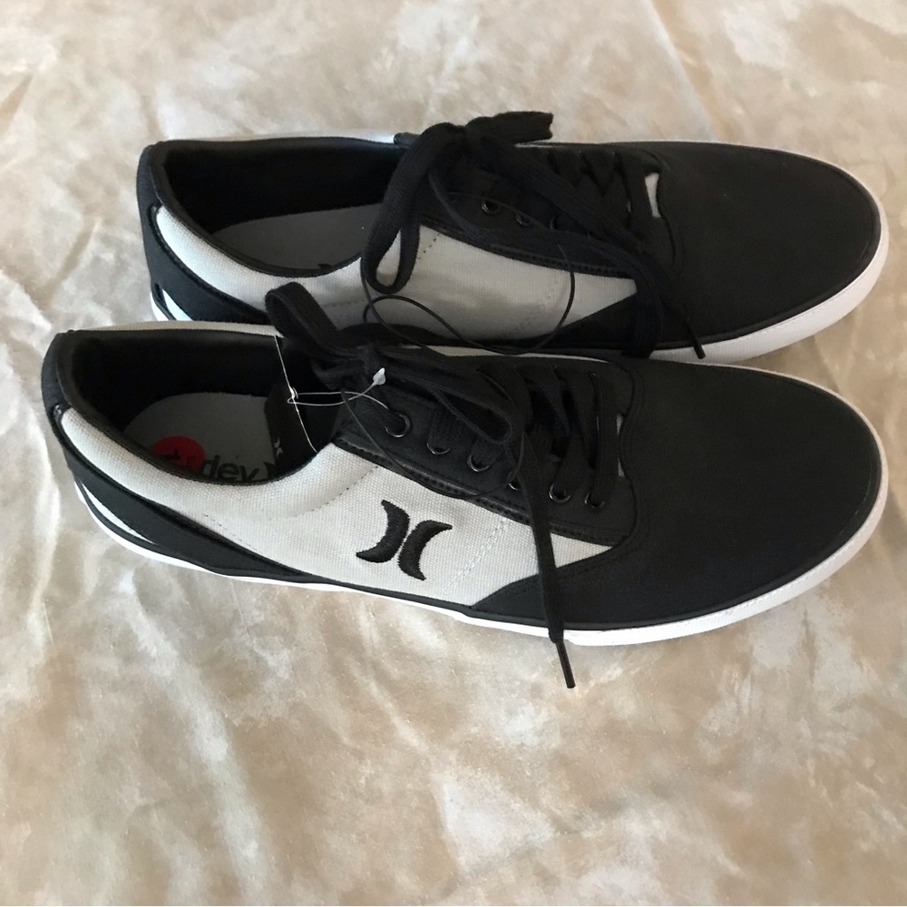 NWT HURLEY Mens Sneakers. Kayolace Black and Gray Canvas. Sz 11. No box! - Picture 1 of 8